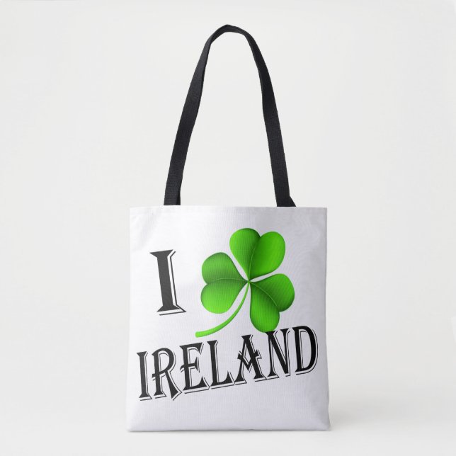 Tote Bag I Shamrock Irlande stct bk (Devant)