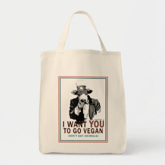 Tote Bag I Want You To Go Vegan