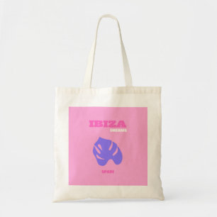 Tote Bag Ibiza, Art Voyage, Preppy, Salle Préppy, Rose