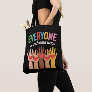 Tote Bag Ici, tout le monde est le bienvenu