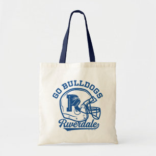 Tote Bag Icône de casque de football Go Bulldogs