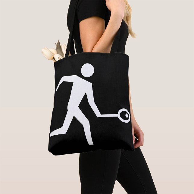 Tote Bag Icône de joueur de squash (Créateur téléchargé)