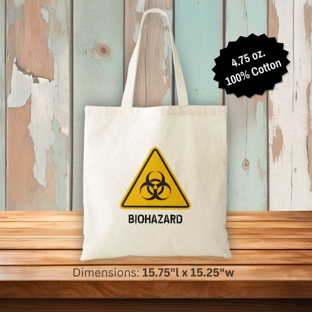 Tote Bag Icône de risque biologique (Créateur téléchargé)