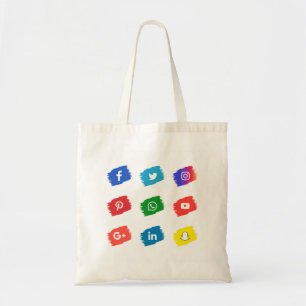 Tote Bag icône des médias sociaux