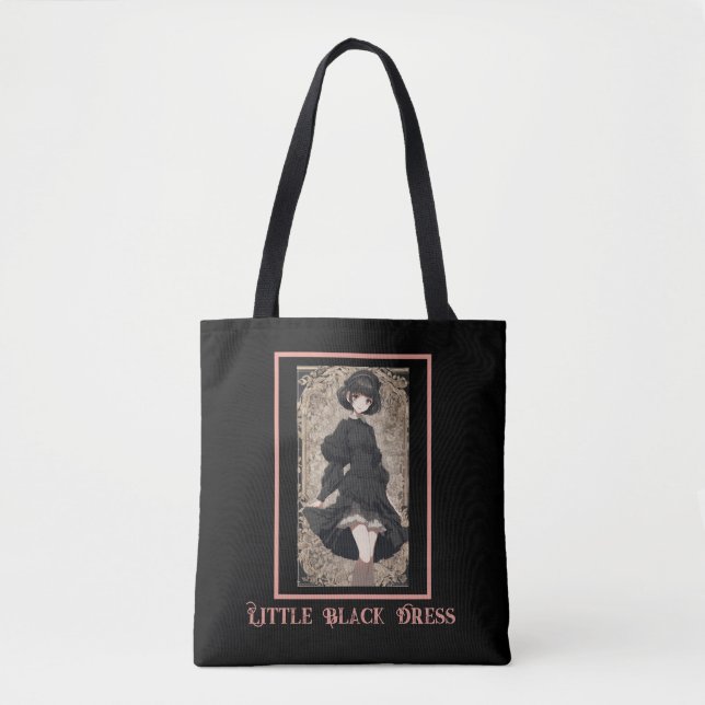 Tote Bag Icône petite robe noire Anime LBD (Devant)