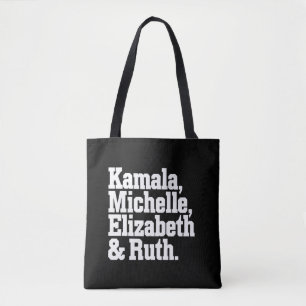 Tote Bag Icône politique féministe Kamala Michelle Elizabet