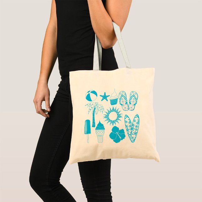 Tote Bag Icônes de l'été (Créateur téléchargé)