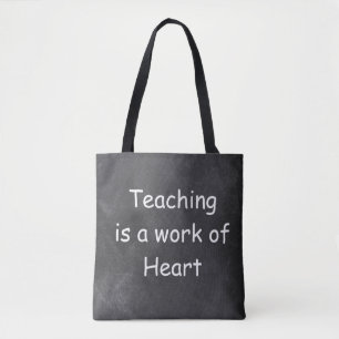 Tote Bag Idée Cadeau Design Tableau Noir Travail Enseigneme