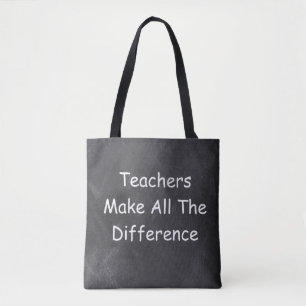 Tote Bag Idée Cadeau Tableau Les Enseignants Font La Différ