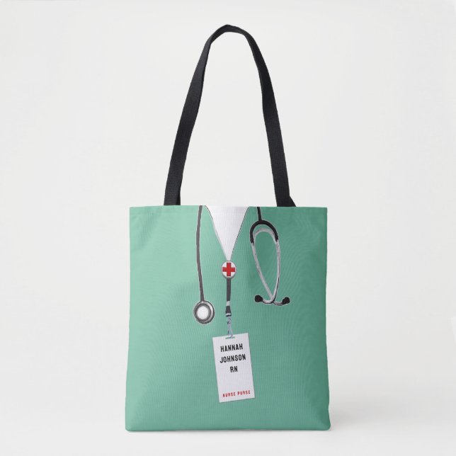 Tote Bag Idées Cadeau Infirmière personnalisée (Devant)