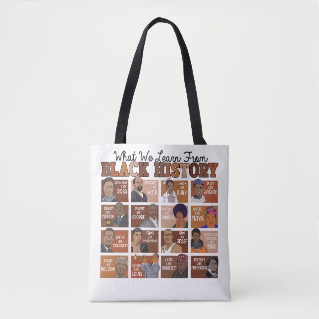 Tote Bag Idols d'histoire noire (Devant)