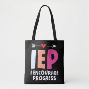Tote Bag IEP I Encourager le progrès Enseignant de l'éduc