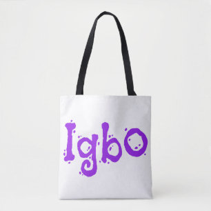 Tote Bag Igbo pourpre