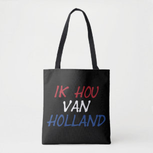 Tote Bag Ik Hou Van Holland superposition sur la station bk