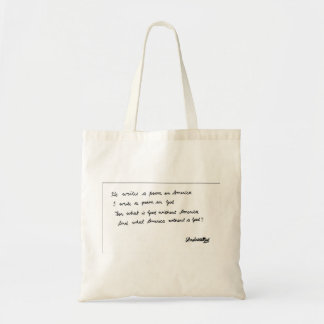Tote Bag Il écrit un poème sur l'Amérique
