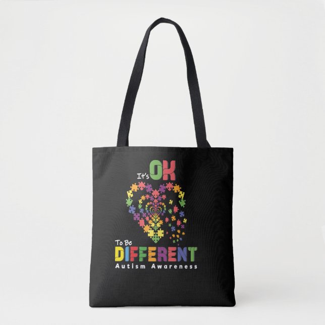 Tote Bag Il est bon d’être différent — Célébrer Neurodivers (Devant)