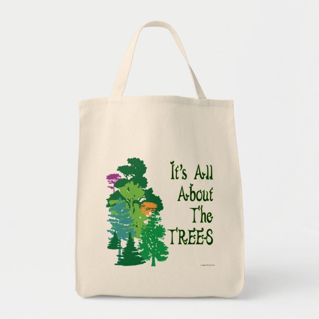 Tote Bag Il est tout au sujet du slogan vert Fourre-tout (Devant)