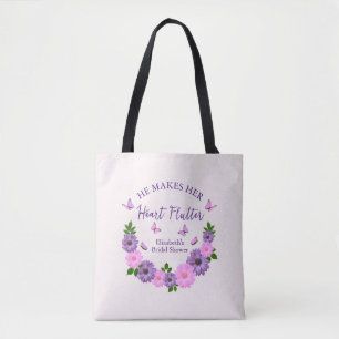 Tote Bag Il fait battre son cœur Papillons Shower de Mariée