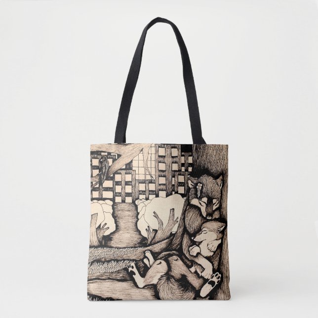 Tote Bag "Il fait froid là " (Devant)