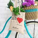 Tote Bag Il faut un gros coeur | Cadeau d'appréciation de l<br><div class="desc">Chaque élève a son professeur/assistant d'enseignement favori. Ce sac fourre-tout personnalisé et mignon est le cadeau idéal pour exprimer votre appréciation pour tout leur travail acharné tout au long de l'année scolaire, avec le dicton mignon "Il faut un grand coeur pour aider à former les petits esprits.." personnalisé avec le...</div>