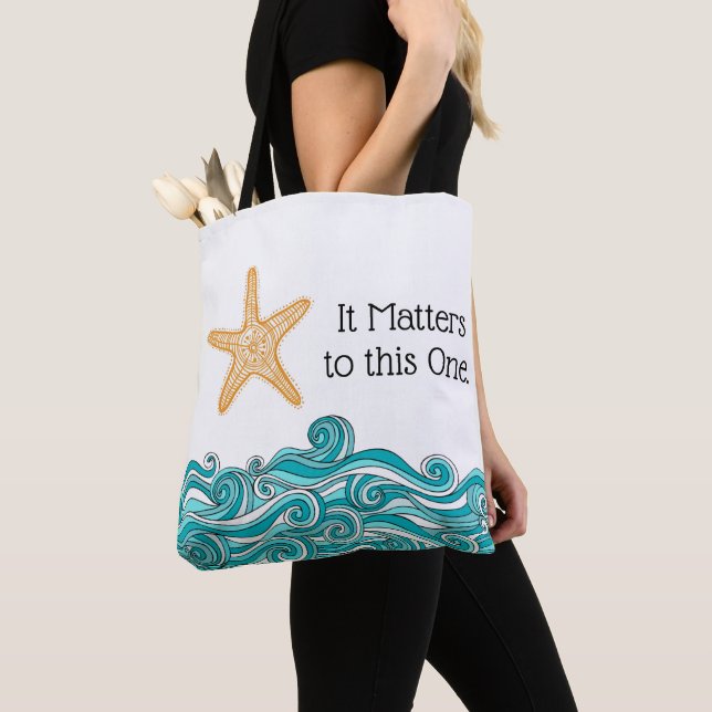 Tote Bag Il importe à cette une étoile de mer (De près)