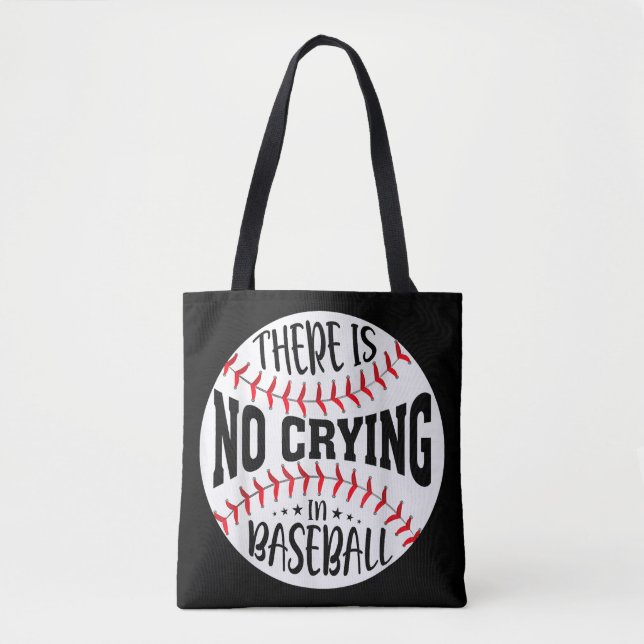 Tote Bag Il N'Y A Pas De Pleurage Au Baseball (Devant)