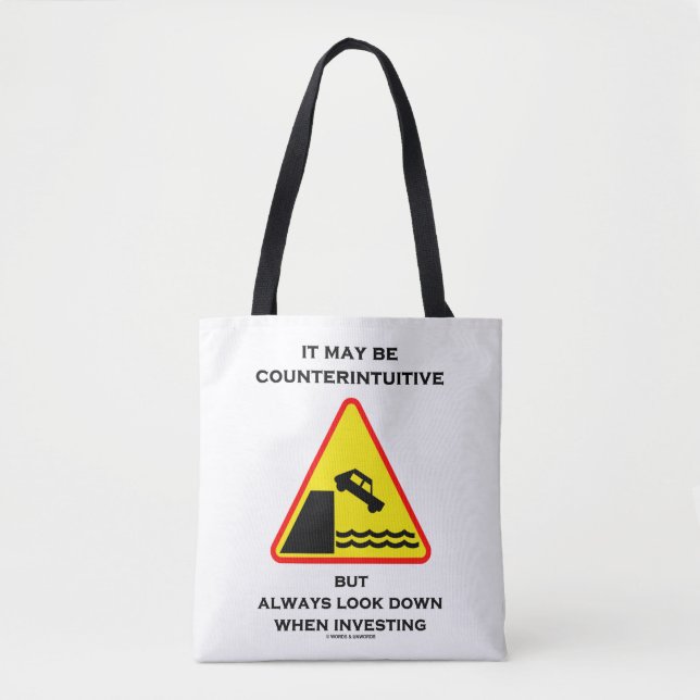Tote Bag Il Peut Être Contre-intuitif Toujours Regarder Les (Devant)