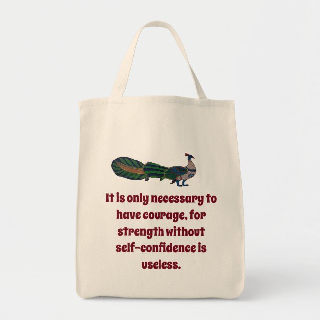 Tote Bag Il Suffit D'Avoir Courage - Confiance (Devant)
