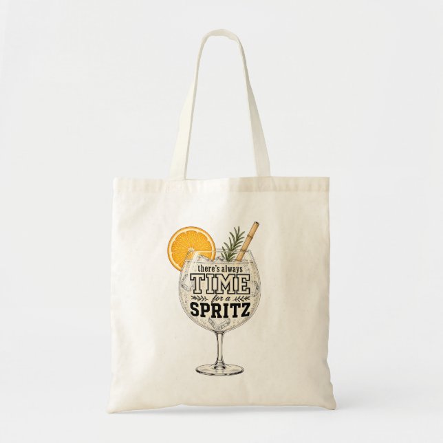 Tote Bag Il y a toujours du temps pour un Spritz (Devant)