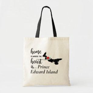 Tote Bag Île-du-Prince-Édouard La maison est là où le coeur
