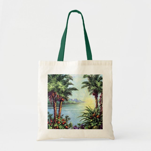 Tote Bag Île vintage (Devant)
