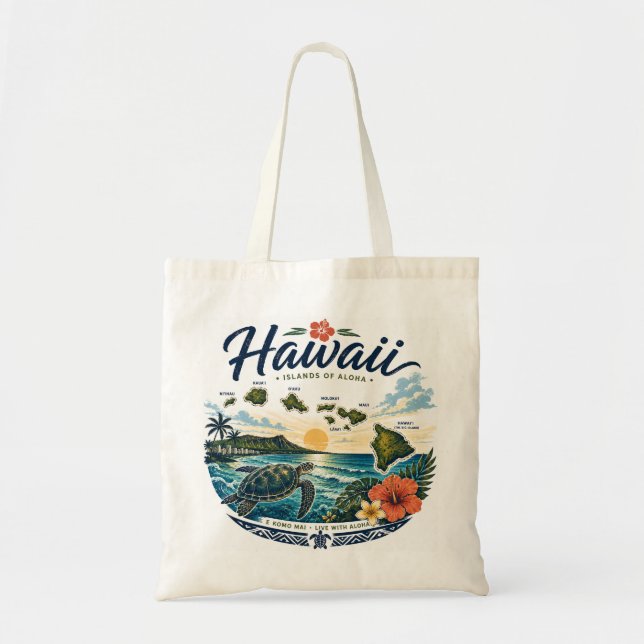 Tote Bag Îles Hawaï (Devant)