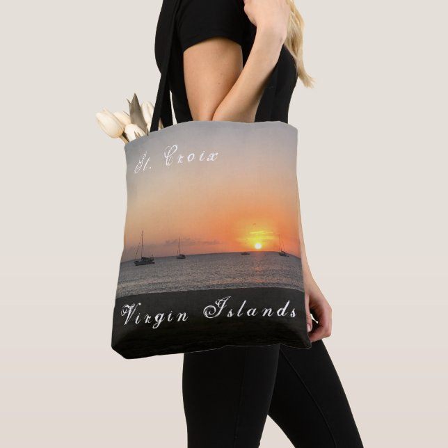Tote Bag Iles Vierges américaines St. Croix Sunset Tropical (De près)