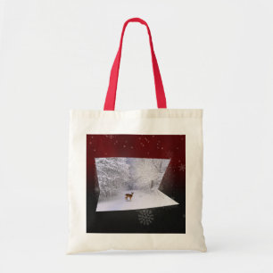Tote Bag Illusion 3D "Rêves neigeux"
