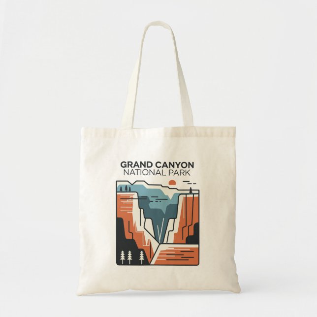 Tote Bag Illustration Abstraite du parc national du Grand C (Devant)