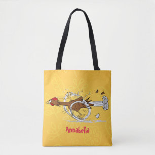 Tote Bag Illustration amusante de poulet cool