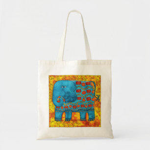 Tote Bag Illustration aquarelle d'éléphant à motifs
