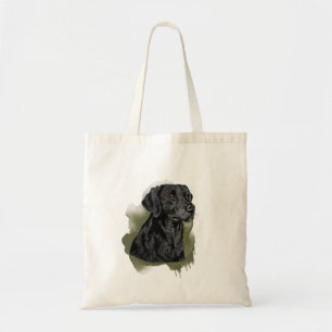 Tote Bag Illustration aquarelle du Labrador Retriever noir