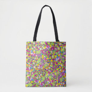 Tote Bag Illustration aquarelle, Motif de retournement