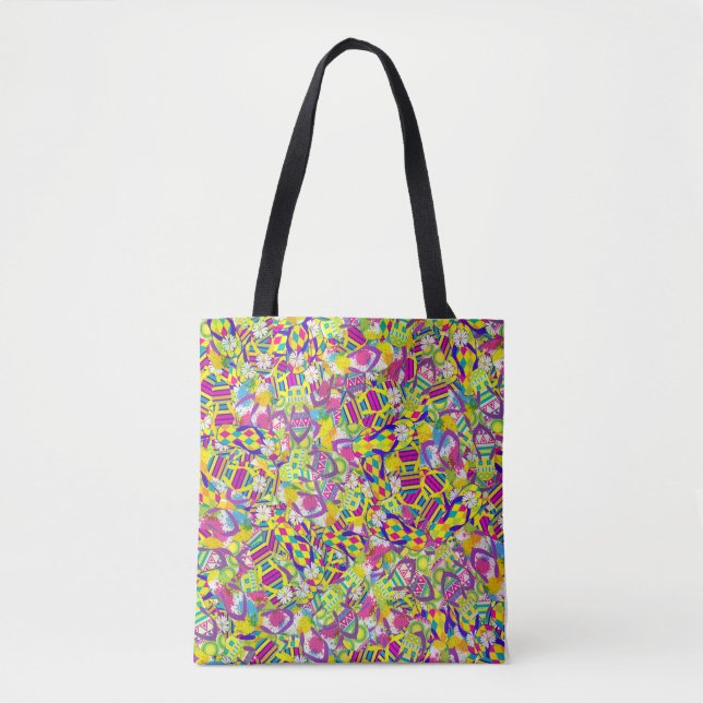 Tote Bag Illustration aquarelle, Motif de retournement (Devant)