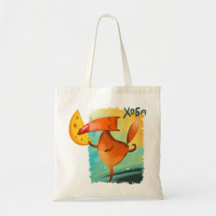 Tote Bag Illustration artisanale de l'aquarelle Funny Fox