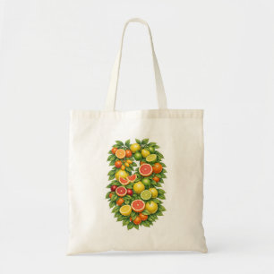 Tote Bag Illustration botanique de citrus mixtes
