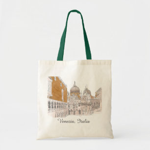 Tote Bag Illustration couleur originale du Carré Venice St