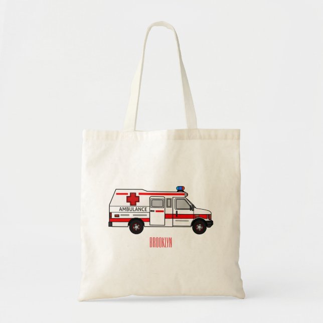 Tote Bag Illustration d'ambulance (Devant)