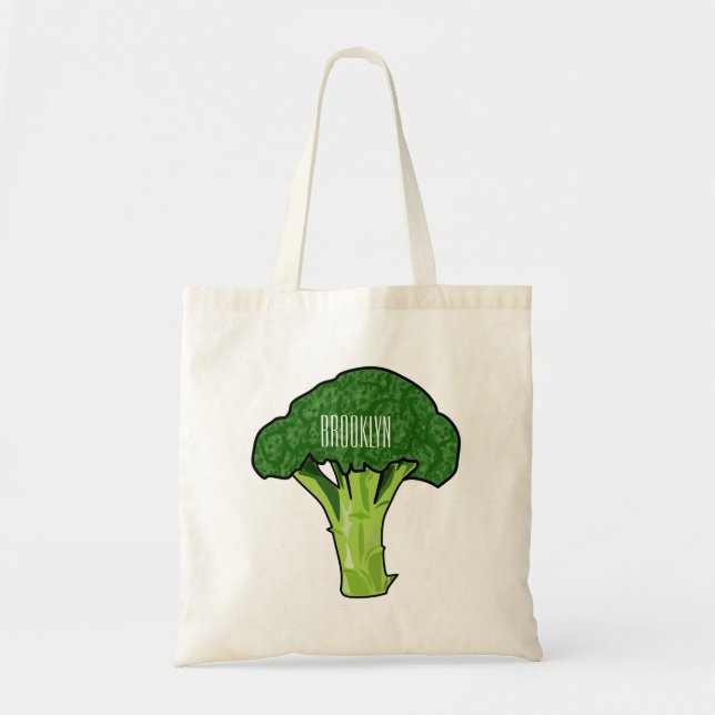 Tote Bag Illustration de Broccoli (Devant)
