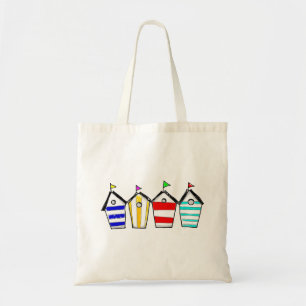 Tote Bag Illustration de cabane de plage colorée