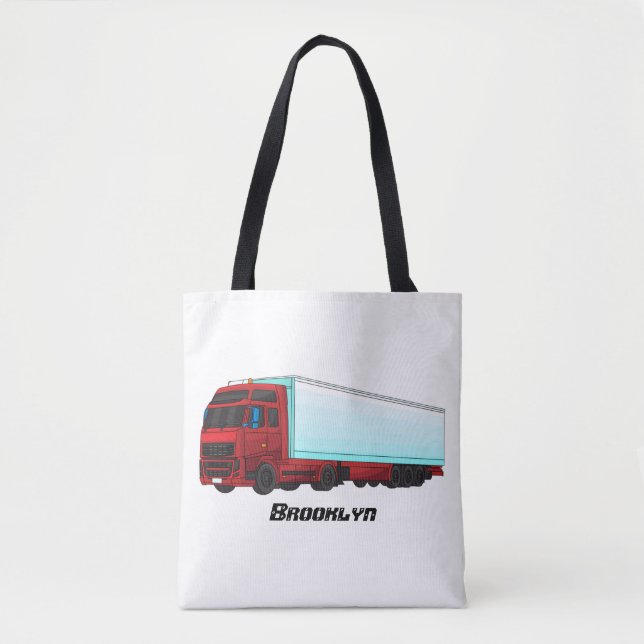 Tote Bag Illustration de camion roumain (Devant)