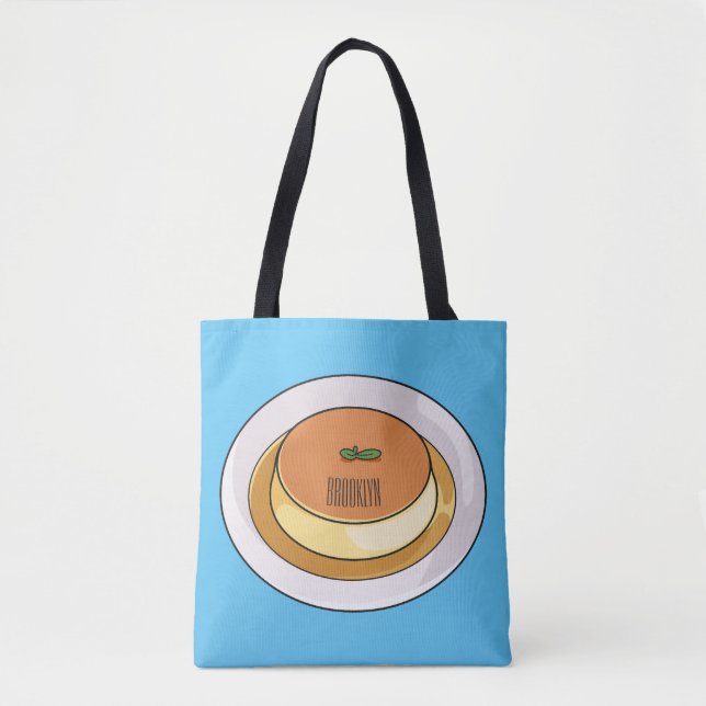 Tote Bag Illustration de caramel de crème (Devant)