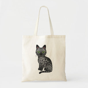 Tote Bag Illustration de chat de dessin animé mignon Egypti