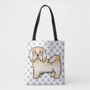Tote Bag Illustration de chien de dessin animé mignon Havan